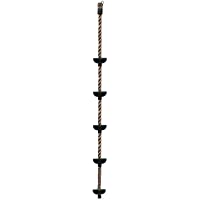 Cuerda de Escalada HIKS- para niños- con 5 Nudos de plástico- Ideal para Casas de árboles y Marcos de Escalada
